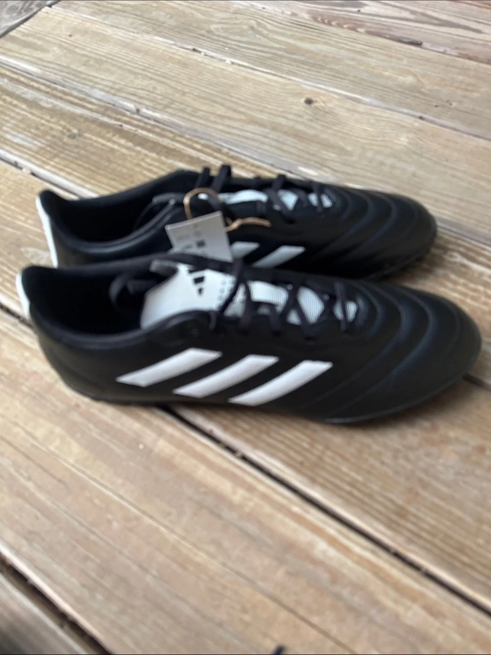 Adidas Black & White Turf Soccer Shoes Goletto Style men’s size 13